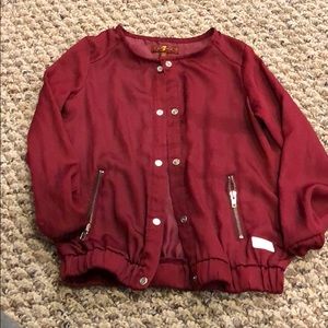 7 for all mankind girls lightweight bomber jacket